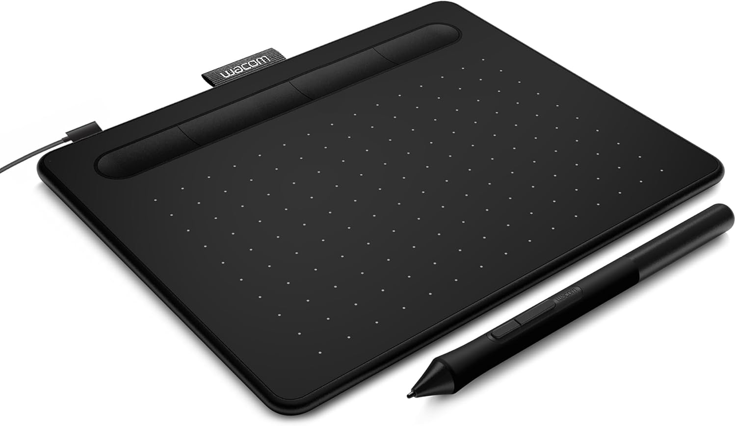 Wacom Intuos Small, Wired Graphic Drawing Tablet with Pen + Software | Battery-free pen, 4 ExpressKeys for shortcuts, works with Mac, Windows & Chromebook; Ideal for creators, students & teachers - Image 2